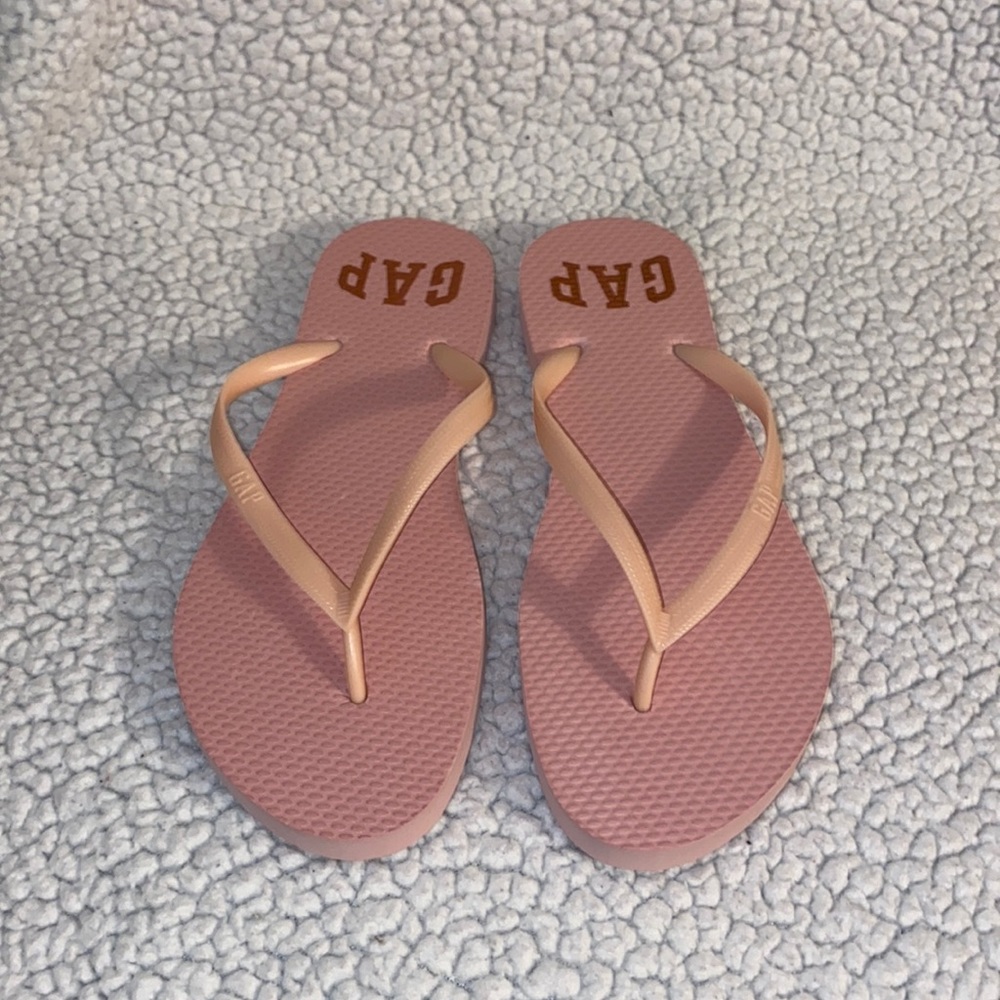 Pink Gap flip flops